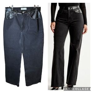 Abercrombie & Fitch The 90's Relaxed Jean High Rise Curve Love Grunge Edgy EUC